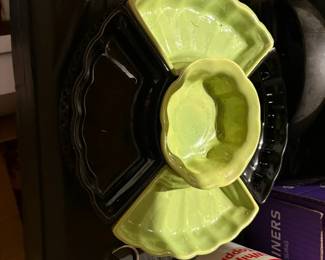 lazy Susan relish dish