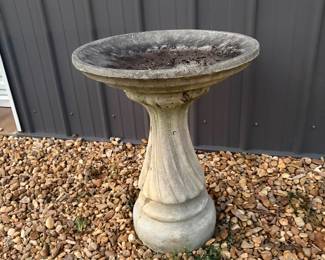 Concrete bird bath