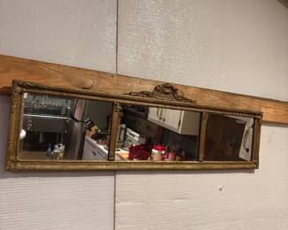 Antique mantle mirror