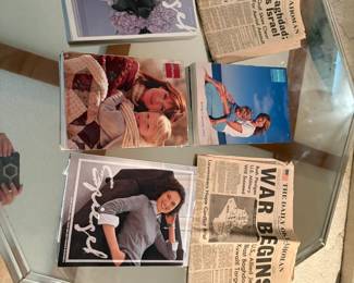 Spiegel, JC Penney vintage catalogs, newspapers