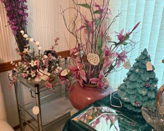 decor, serving cart, Ceramic tree