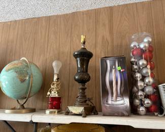 globe, lamps, decor