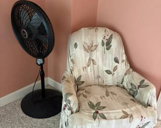 chair, fan