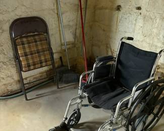 wheel chair, folding chair