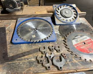 saw blades, crow foot, square