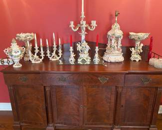 Side buffet and dresdan