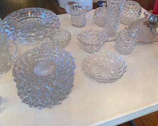 Fostoria dessert plates and bowls