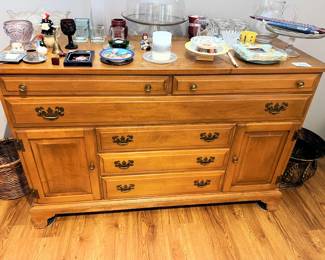 Vintage maple server