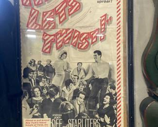 "Hey Let's Twist" framed poster