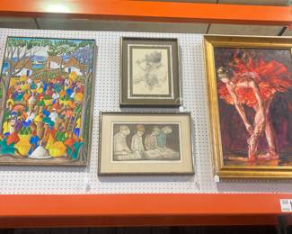 Center paintings - unknown artists