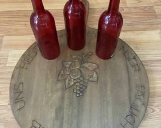 PHS065 - German Bread Board & Hurricane Lanterns