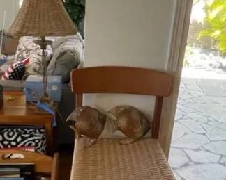 PHS081 - Tropical Bundle -Seahorse/Angelfish Decor, Counter Stool, Hamper & Caddy 