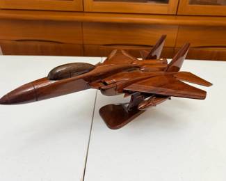 PHS110 - F15 Eagle Mahogany Wooden Airplane Model