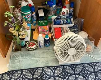 PHS097 - Assorted Cleaning Products, Decor, & Floor Mats