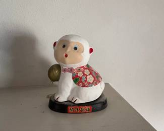 Japanese Ceramic Monkey Bell TsuchiSuzu