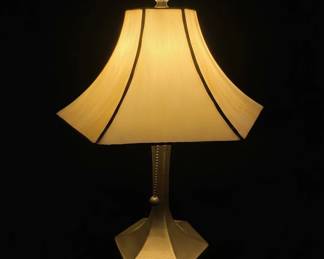 Art Nouveau Style Stained Glass Table Lamp