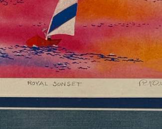 Royal Sunset Print by Rosalie Prussing second image