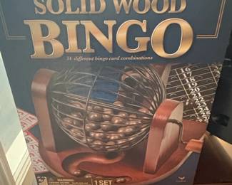 Game Gallery Solid Wood Bingo Set