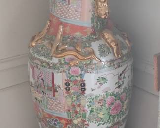 Rose Medallion Porcelain Vase
