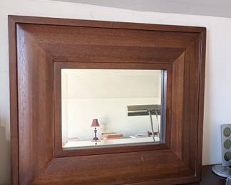 Wooden Framed Wall Mirror