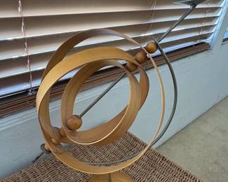 MidCentury Modern Armillary Sphere Candlestick second image