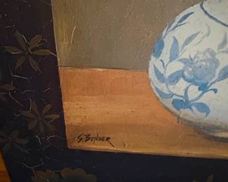 Serge Bender Potted Orange Tree Floral Frame second image