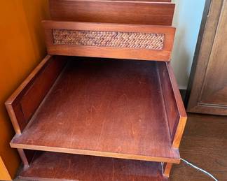 Mid-Century Modern Wooden Magazine Rack/Shelf