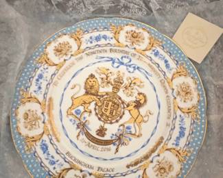 Queen Elizabeth II th Birthday Commemorative Plate