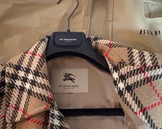Burberry London Nova Check Wool Coat