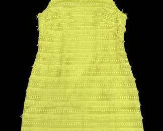 J. Crew Yellow Lace Fringe Dress