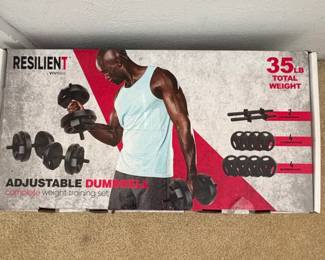 Resilient by Vivitar lb Adjustable Dumbbell Set