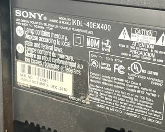 Sony KDLEX LCD Digital Color TV third image