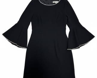 Trina Turk Embellished Bell Sleeve Dress
