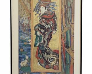 Vincent van Gogh Courtesan after Eisen Framed Print