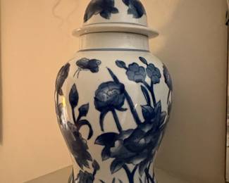 Blue and White Ginger Jar