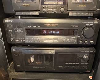 Sony Stereo System Components STRSE Receiver, CDPCX CD Player, TCWR Cassette Deck