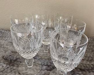 Waterford Crystal "Colleen" Pattern Claret Wine Glasses (Set of 6)
