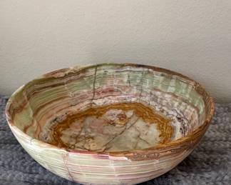Banded Green Onyx Bowl