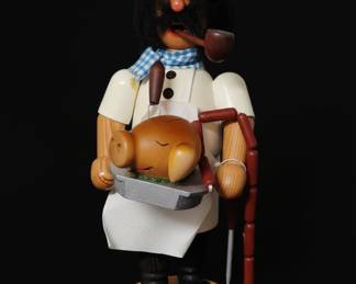 German Smoker Chef with Pig