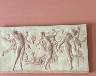 Dance of the Muses Bas-Relief Plaque