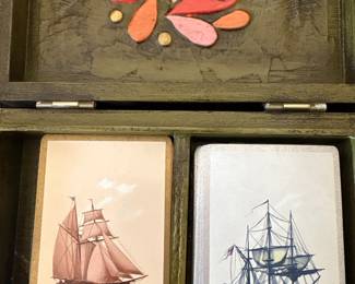 Vintage Enid Collins of Texas Floral Motif Hinged Box