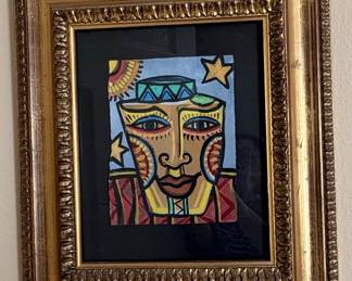 Abstract Folk Art Face Painting 