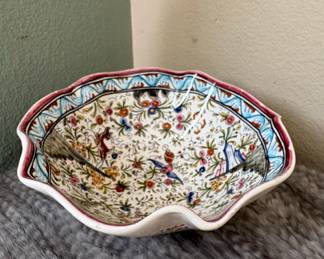 Hand-Painted Ceramic Bowl - Cerâmicas de Coimbra 'Sec. XII Guida'