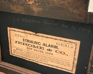 Jerome & Co. "Gems" Striking Alarm Mantel Clock