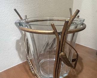 Vintage Wheat Stalk Ice Bucket
