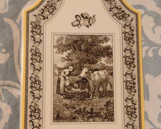 Villeroy & Boch Audun Ferme Ceramic Plaque with Pastoral Scene