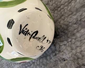 Vicki Carroll Hand-Painted Ceramic Pitcher