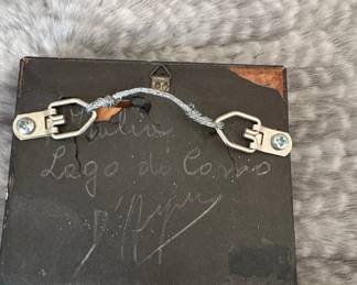 Miniature Painting "Lago di Como" Attributed to Pauline Nigu