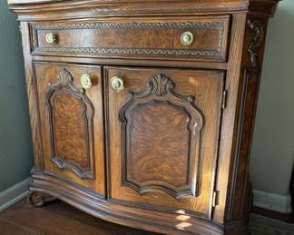 Vintage Drexel Heritage French Provincial Oak Sideboard with Marble Top