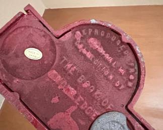 The Book of Knowledge Cast Iron Mechanical Coin Bank  "Punch and Judy"